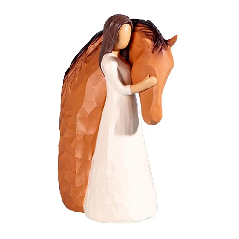 

Статуэтка из смолы ABLQ с домашним питомцем, скульптуры и украшения для подарков семье, декоративный подарок для спальни, гостиной, настольный декор