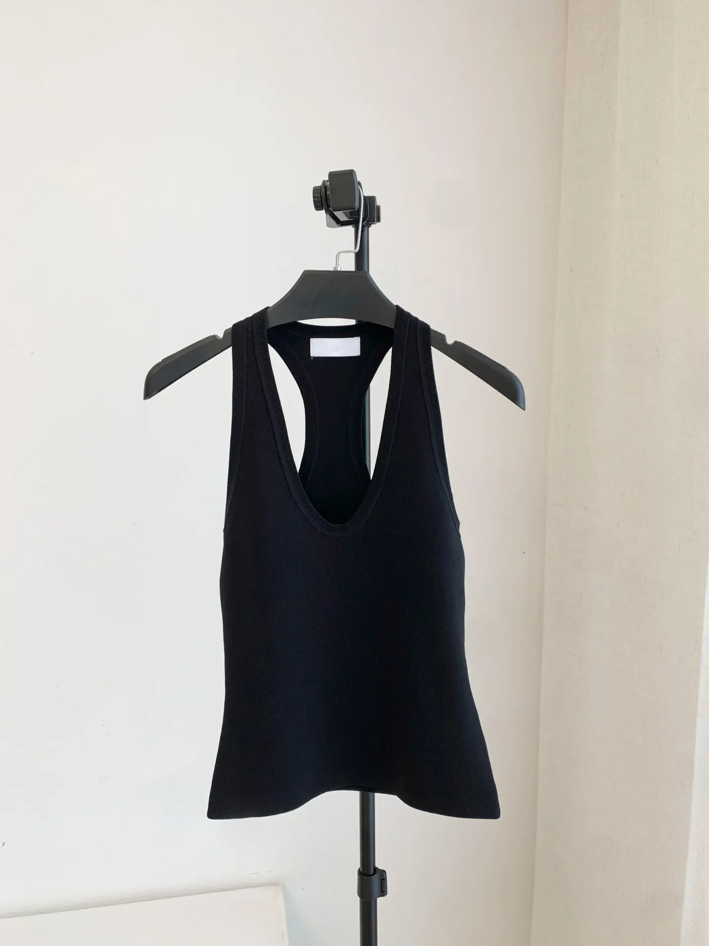 Women Sexy fashion knit elasticity tank tops U-Neck Sleeveless Solid Color Vest tops image 3