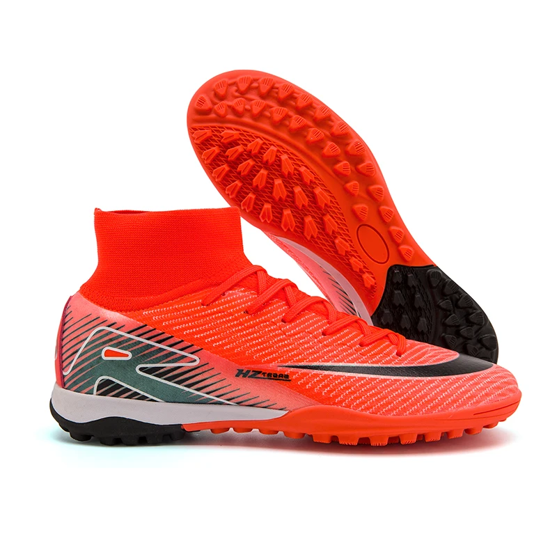 

2025 Football Shoes New Men Outdoor Football Boots Training Soccer Shoes Long Spikes Adult Kids Sneakers Non Slip Training Unise