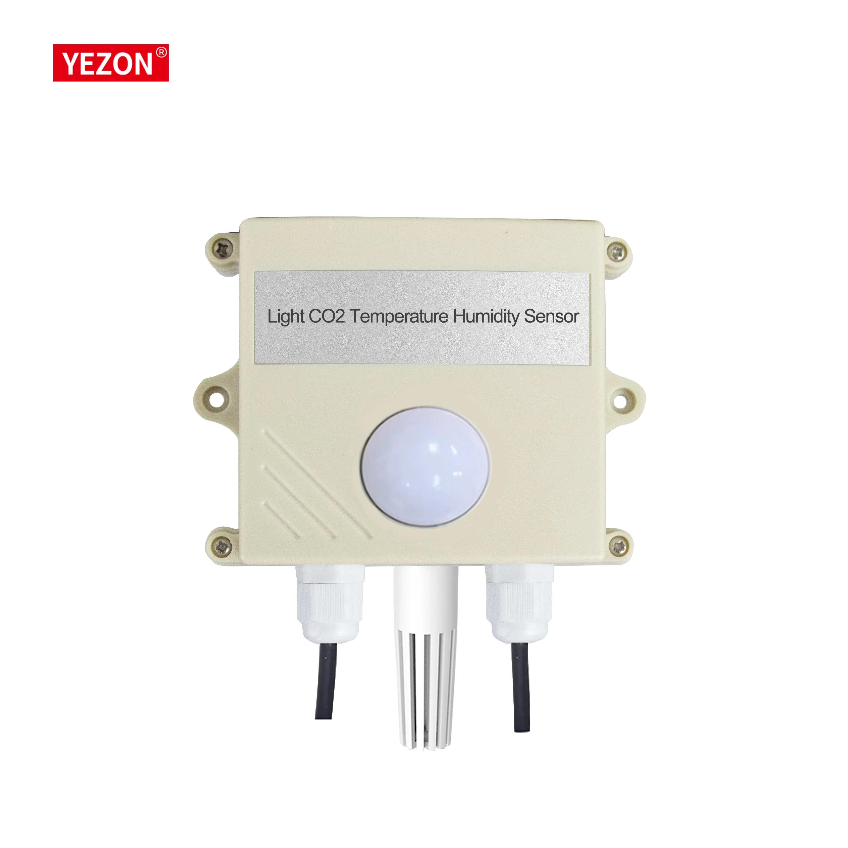 Station météo murale 4-en-1 RS485 4-20mA 0-5V avec capteur d'éclairement, de température de l'air, d'humidité et de CO2 pour serres