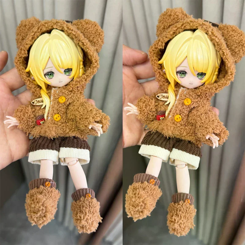 

Cute Furry Winter Outfit For 30cm 1/6 Doll Dress Up Suit Doll Clothing Accessories Kids Toy