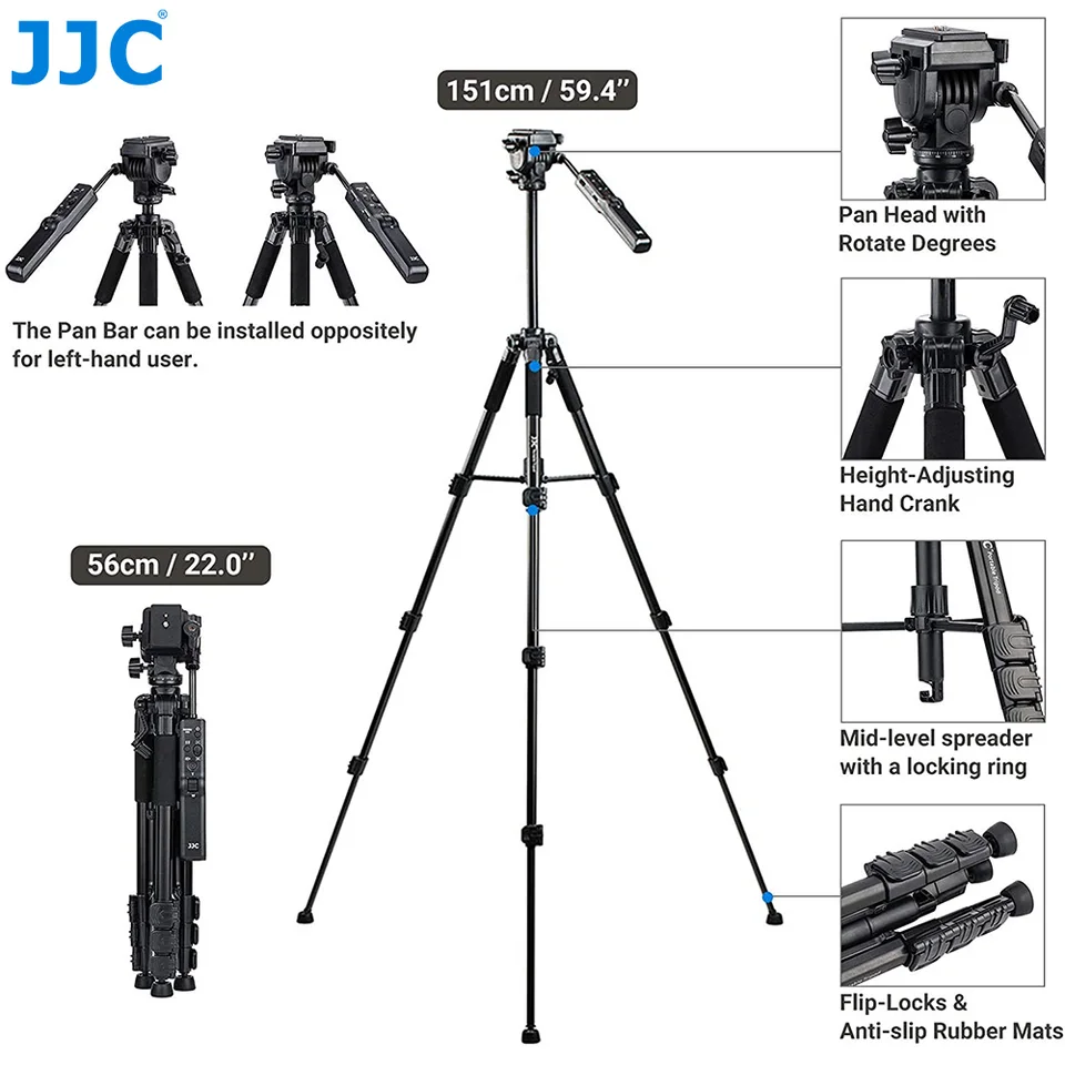 Video Remote Control Tripod for Sony FDR-AX53 AX43 AX33 HDR-CX405
