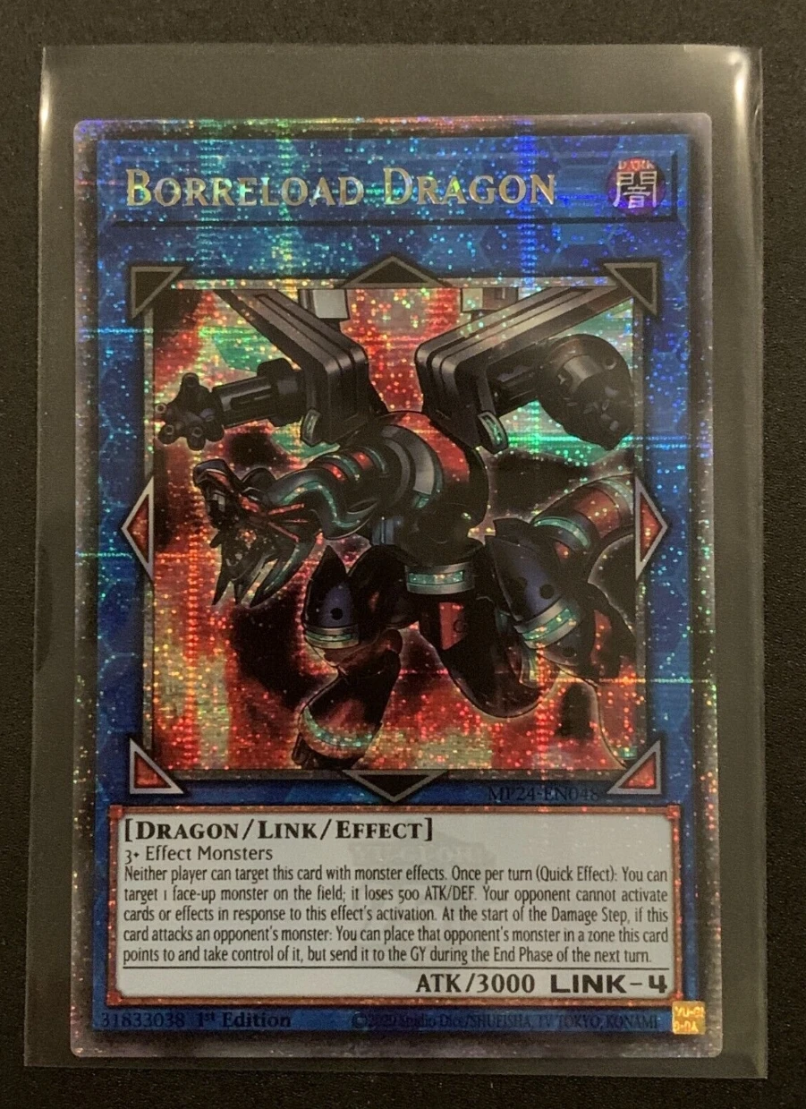 Yugioh KONAMI TCG MP24-EN048 Borreload Dragon 25th Quarter Century Secret English 1st Edition Collection Mint Card