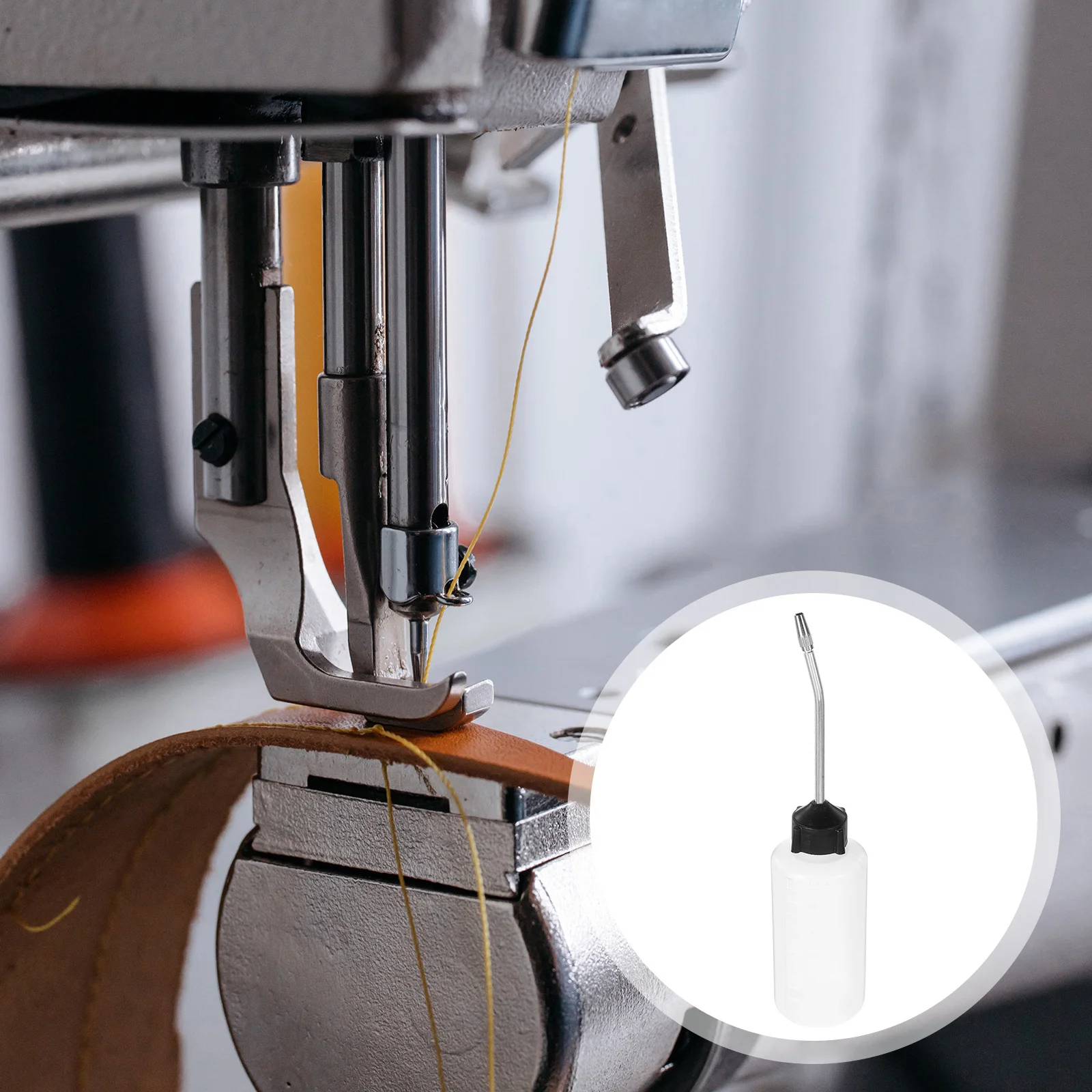 

4pcs Sewing Machine Bottles 120Ml Plastic Squeeze Bottle Iron Nozzle Precision Oiler Leakproof Refillable Oil Container For