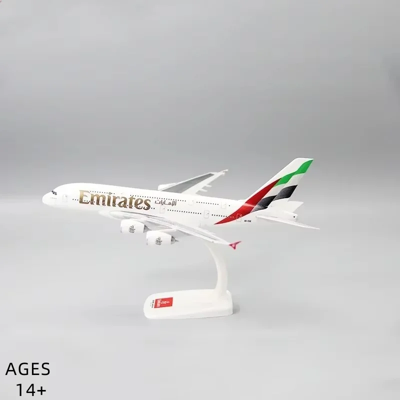 

1/250 Scale A380 UAE DUBAI Airline Aircraft Model 28cm Plastic ABS Assembly Plane Model Collectible Decorative Gifts