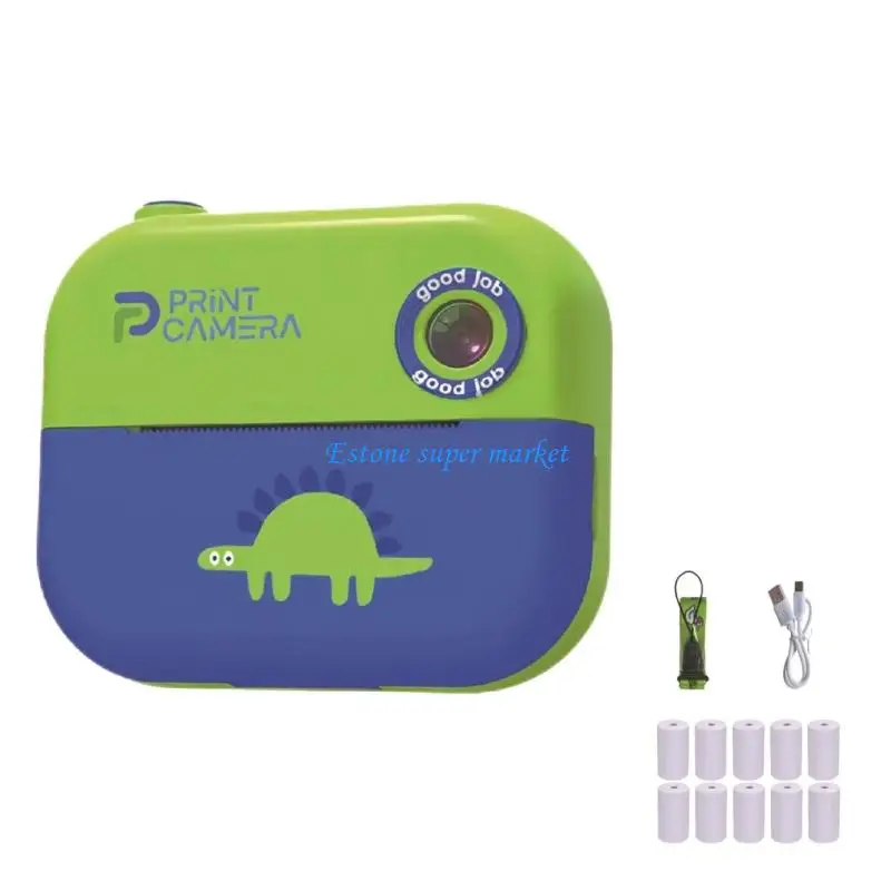 

090B Educational Kids Photography Tool 3Sec Printing 16X Optics Zoom Simple Operate