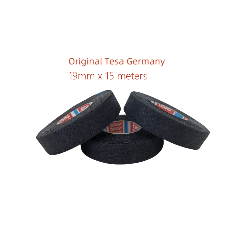 Tesa Original Isoband 51608 19mm X 15meters Adhesive Wiring Loom Cloth Tape, Automotive Repair Wiring Wrap
