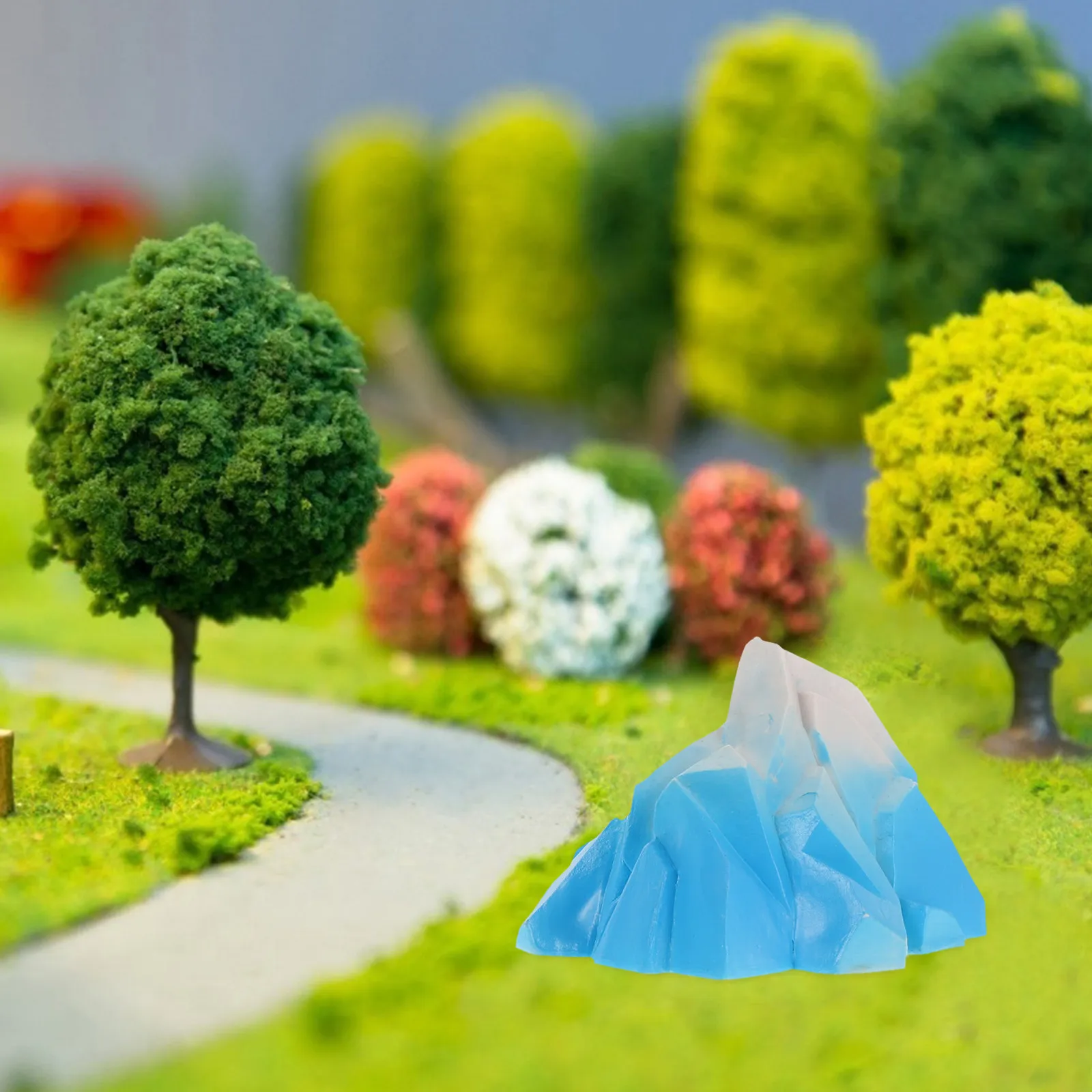 

2Pcs Realistic Resin Iceberg Micro Landscape Decor for Sand Table DIY Aquarium Mountain Scene Cool Fish Tank Decoration Aquarium