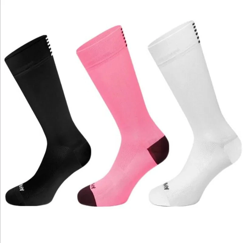 

2 Pairs Professional Cycling Socks For Men High Quality Breathable Mesh Sports Riding Road Bicycle Soccer Socks