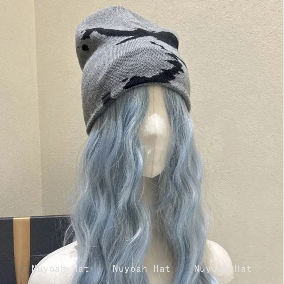 Novos homens mulheres americanos jacquard skates vortex chapéus de malha quente hip-hop moda retro gorros casuais versátil rua ins