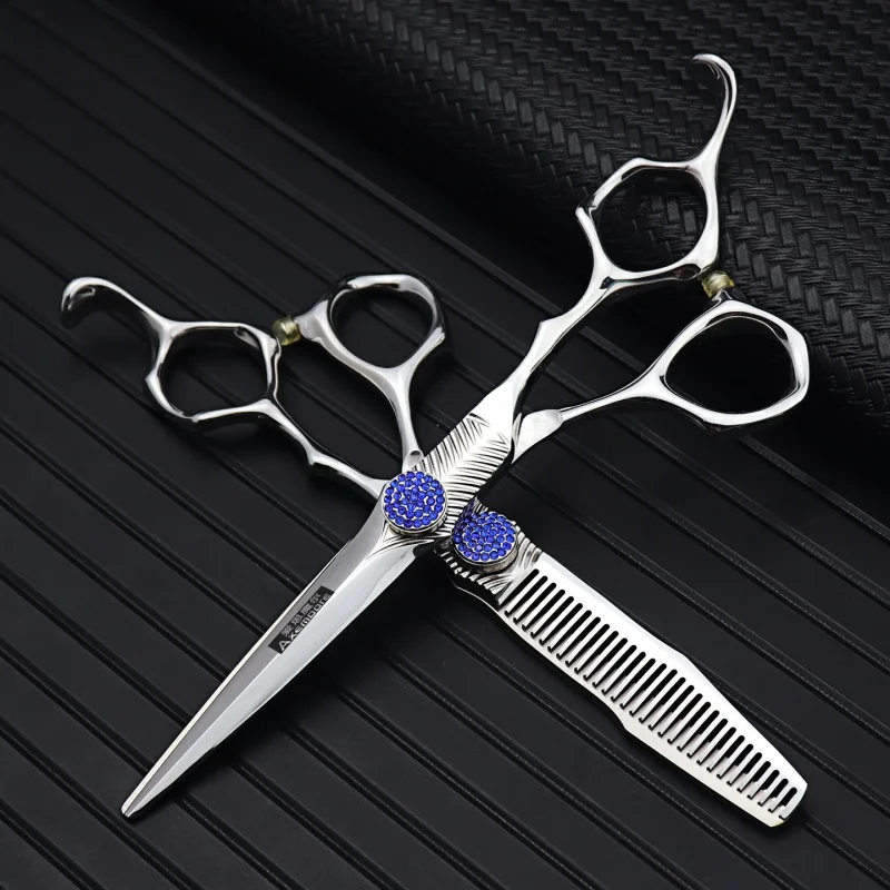 

Blue Gem Professional Hairdressing Scissors Japan Imported Steel for Precision Barber Salon Cutting Tools Hair Cutting