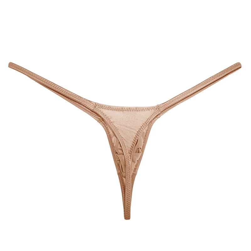 Sexy T-back Ultra-thin Solid New Hot Mens G Strings Thongs Men Penis Men's glossy thong Bikini Pouch Panties Men Underwear image 2