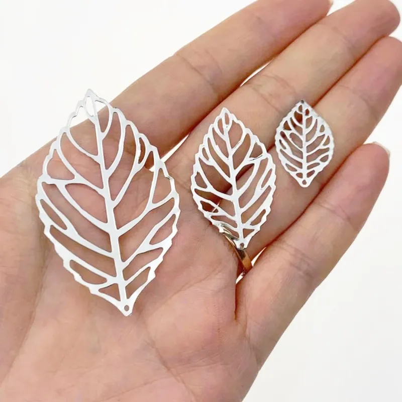 100Pcs DIY Ornament Accessories Leaf Flower Hairpin Step Shake Modeling Phoenix Crown Material Pendant