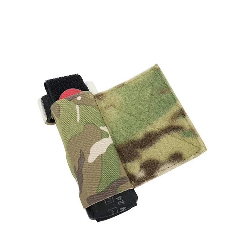 

Tactical Tourniquet Holder Pouch Airsoft Chest Rig Plate Carrier Elastic Tourniquet Holder Accessories Multicam Storage Bag