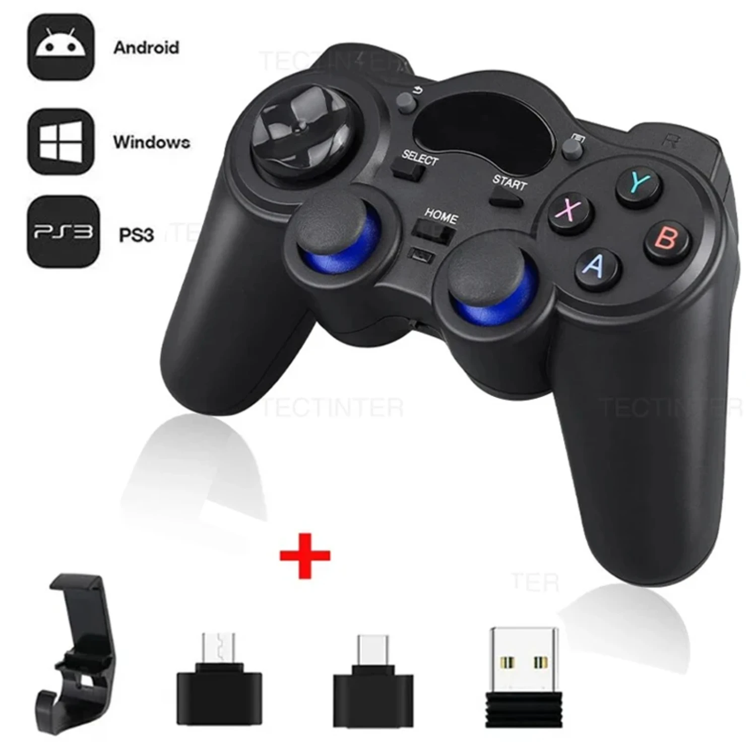 

2.4 G Controller Gamepad Android Wireless Joystick Joypad with OTG Converter PS3/Smart Phone Tablet Smart TV Box