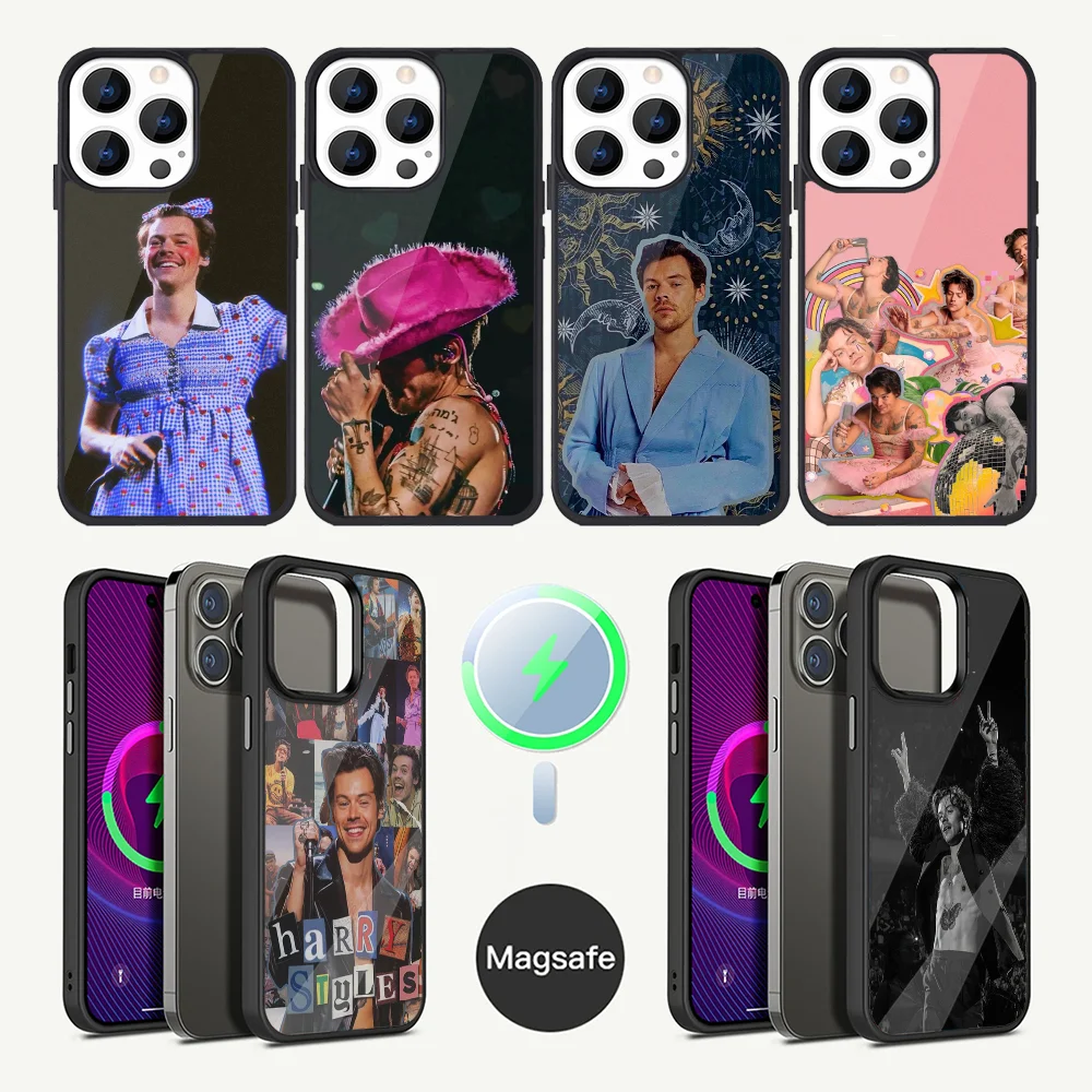 H-HaRRyS-S Singer S-Styles-S Phone Case For iPhone 16,15,14,13,12,11,Plus,Pro,Max Mini Magsafe Magnetic Wireless Charging