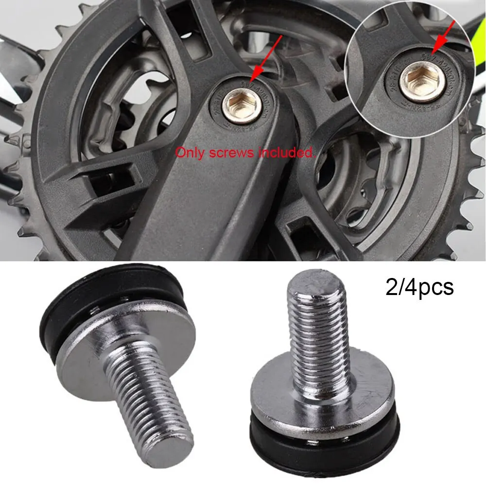 Steel MTB M8 Chainwheel Screws Nuts Bottom Bracket Screw Bicycle Axle Bolts Crank Bolts Axle Allen Key