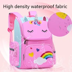 Kid Backpack for Girl Unicorn Children Bookbag Rainbow Eyes School Bag Teen Girl Backpack for Traveling Waterproof Mochilas