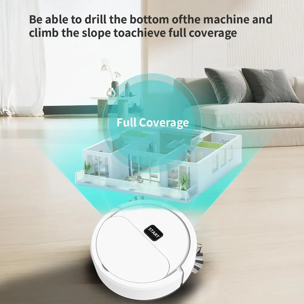 Sweeper Robot Powerful Suction Automatic Cleaning Intelligent Silent Rechargeable Home Sweeper Vacuum Cleaner