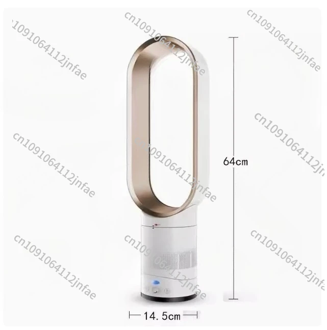 Household Leafless Circulating Fan - Multi-Position for Bed Head, Floor & Desktop