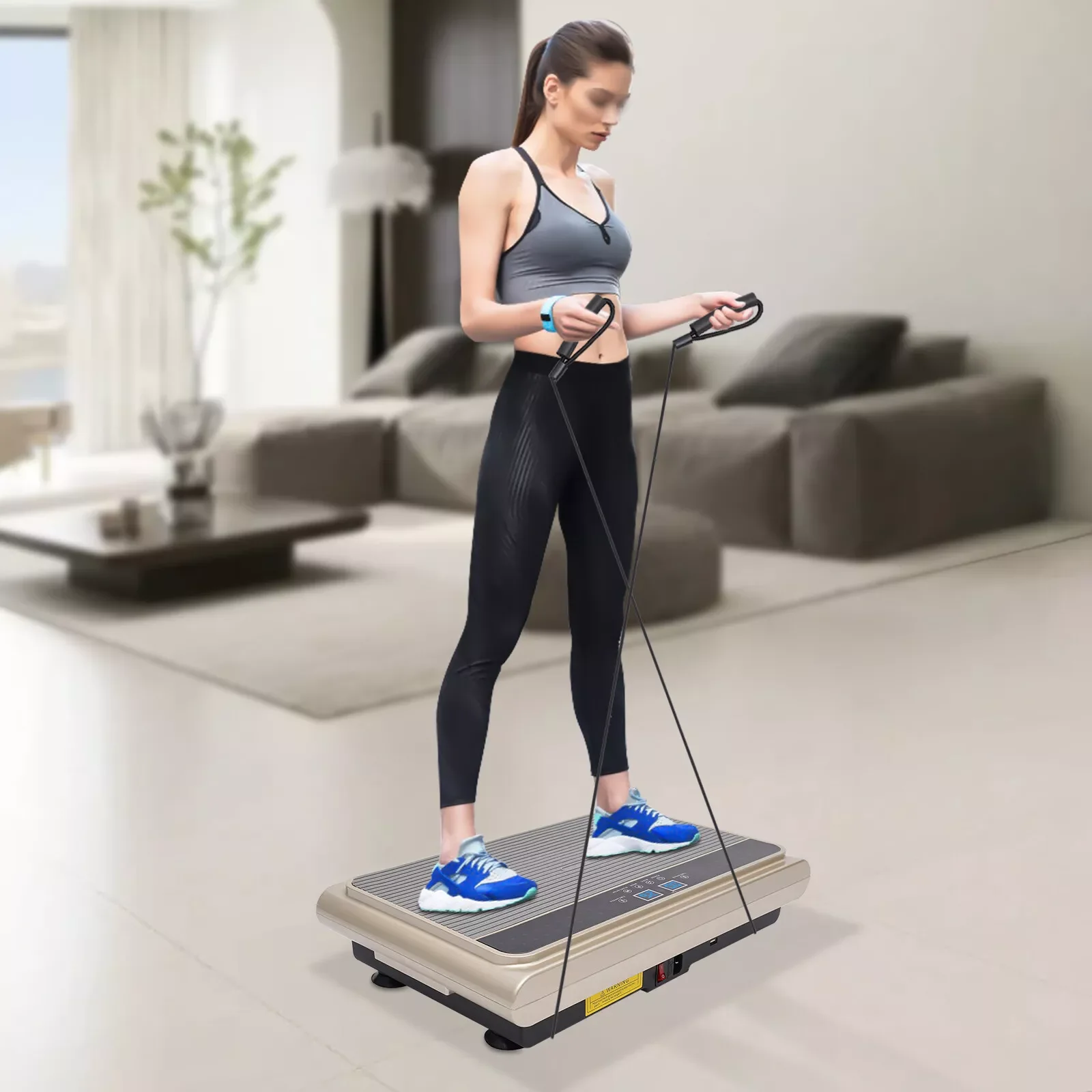 Whole Body Vibration Machine Plate Full Body Exercise Platform with 99 Levels Exercise Fitness Equipment