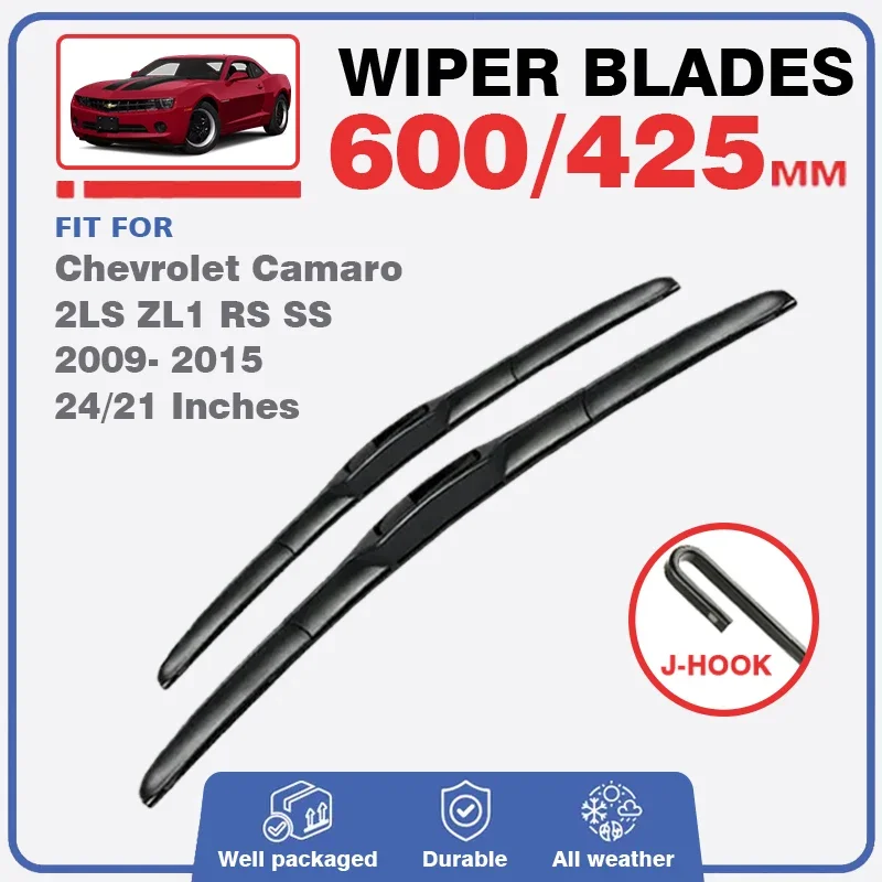 For Chevrolet Camaro 2009 - 2015 Wiper Blade Window Winshield Cutter 2LS ZL1 RS SS Bumblebee Convertible Coupe 2010 2011 2013