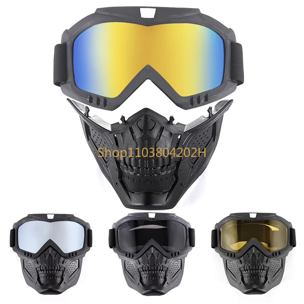 In Stock Skull Mask Motorcycle Protective off-Road Glasses Devil Mask Goggles for Motorcycle Knight Goggles