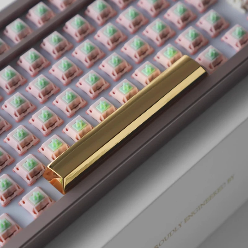 

Metal Spacebar Keycaps 6.25u Cherry Profile Key Caps Customised Original Design Keycap for Mechanical Keyboard Creative Gifts