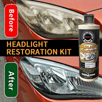 500ml Headlight Restoration Aerosol Spray - Quick-Drying Yellowing & Oxidation Remover, Plastic/Glass Safe with No Tools Needed