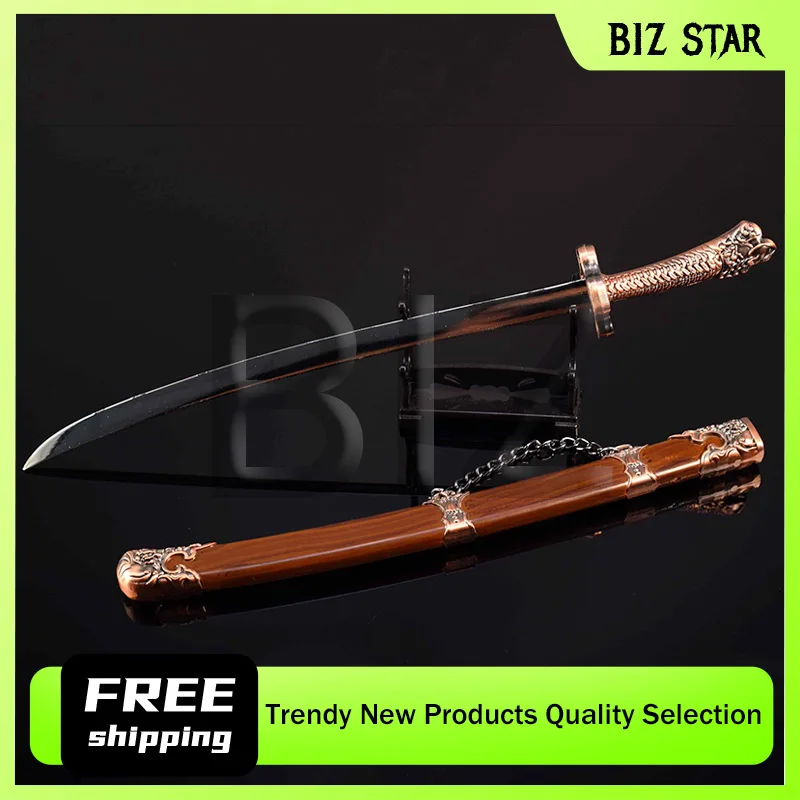30 cm/11,81 pouces Top 10 armes anciennes épées célèbres couteaux Yanling portables artisanat doré modèles de jouets ornements Collections affichage