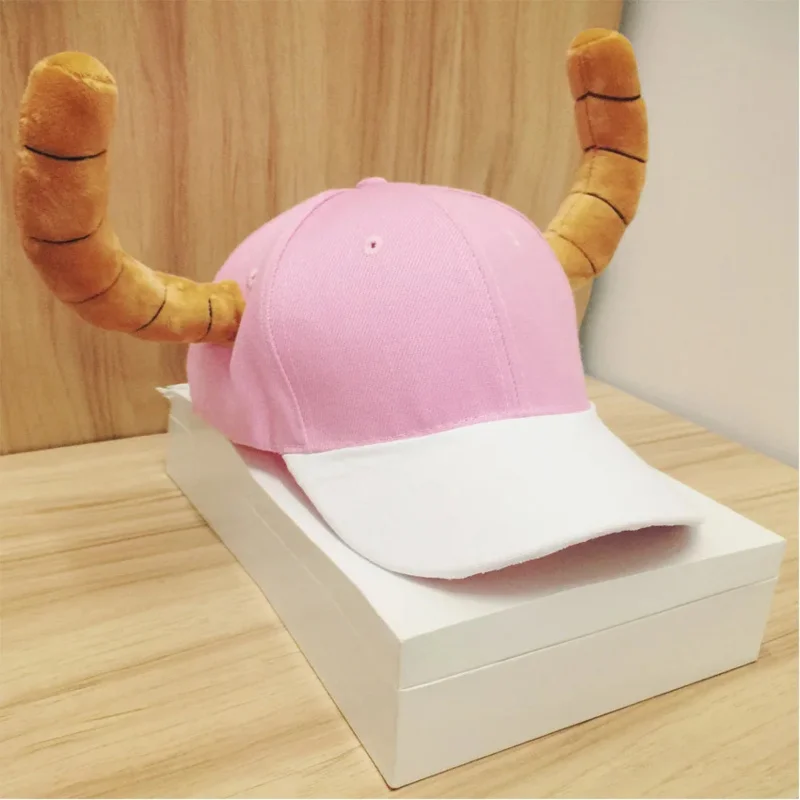 Miss Kobayashi's Dragon Maid Quetzalcoatl Lucoa Cap Cosplay Hat with dragon horns