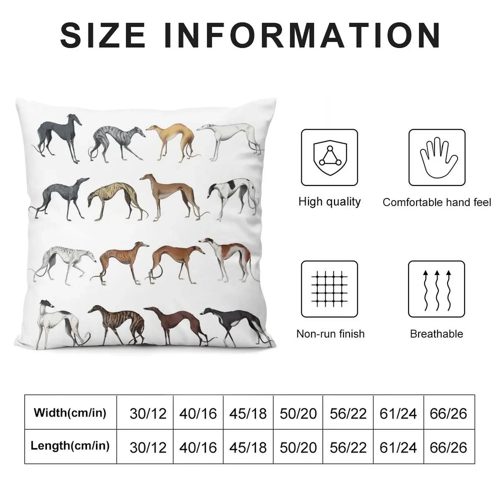 Galgo Colours Throw Pillow Decorative Sofa Cushions Sofa Cushion Couch Pillows pillow