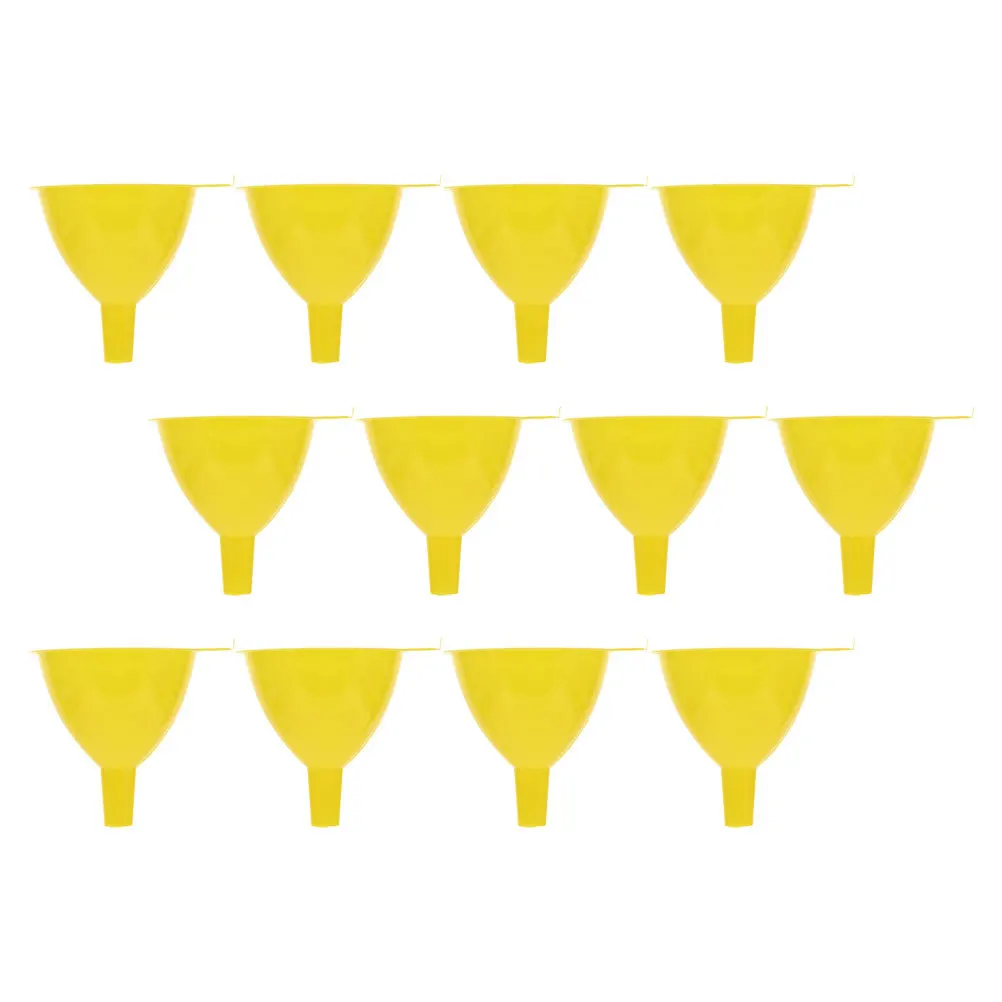 

12pcs Plastic Triangular 60Mm Laboratory Funnel For Garage Use Filling Funnel Small Triangle Filter Funnels For