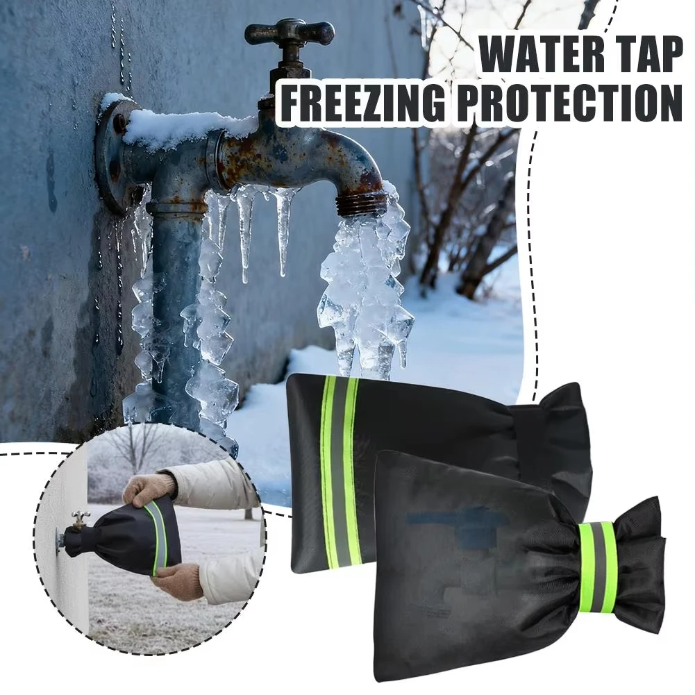 Outdoor Faucet Cover Anti-Freeze Hose Bib Water Faucet Protector Frost Protection Cover Winter Saving Tap