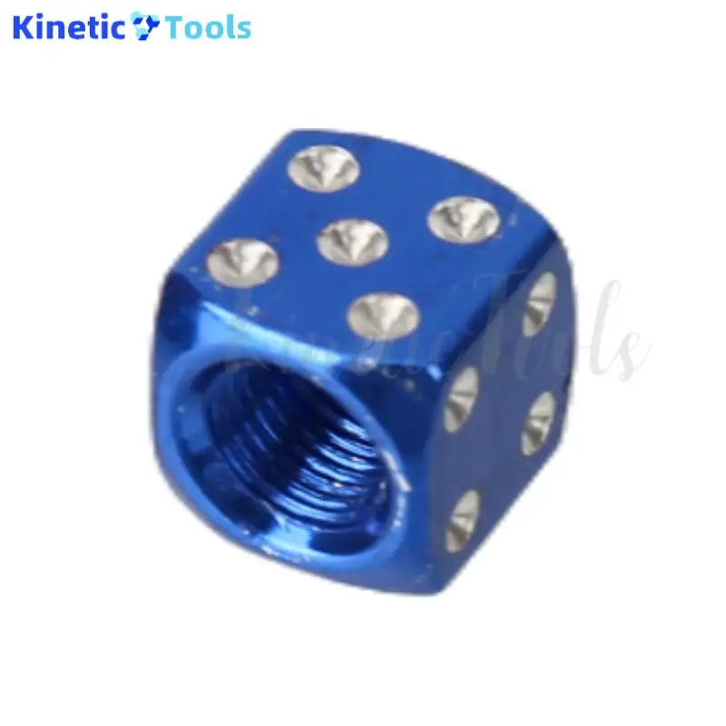 Aluminium Dobbelstenen Ventieldopjes Geanodiseerd Velg Band Stem Covers Universele Auto luchtkleppen stofdicht Covers