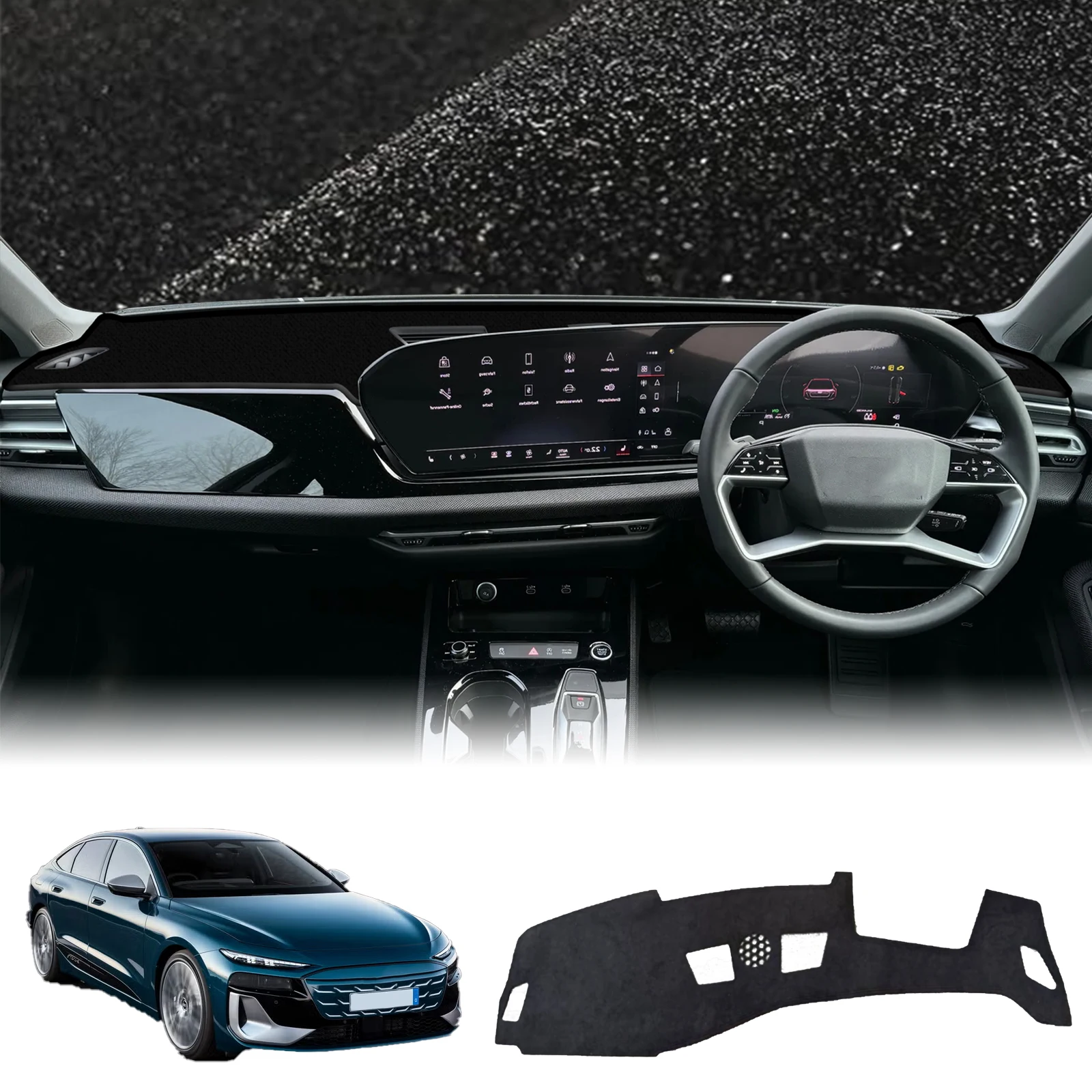 

fit for Audi A6 E-tron S6 RS6 2025-2027 Avant Car Dashmat Dashboard Cover Pad Accessories DashMat Sunshade Protective Carpet