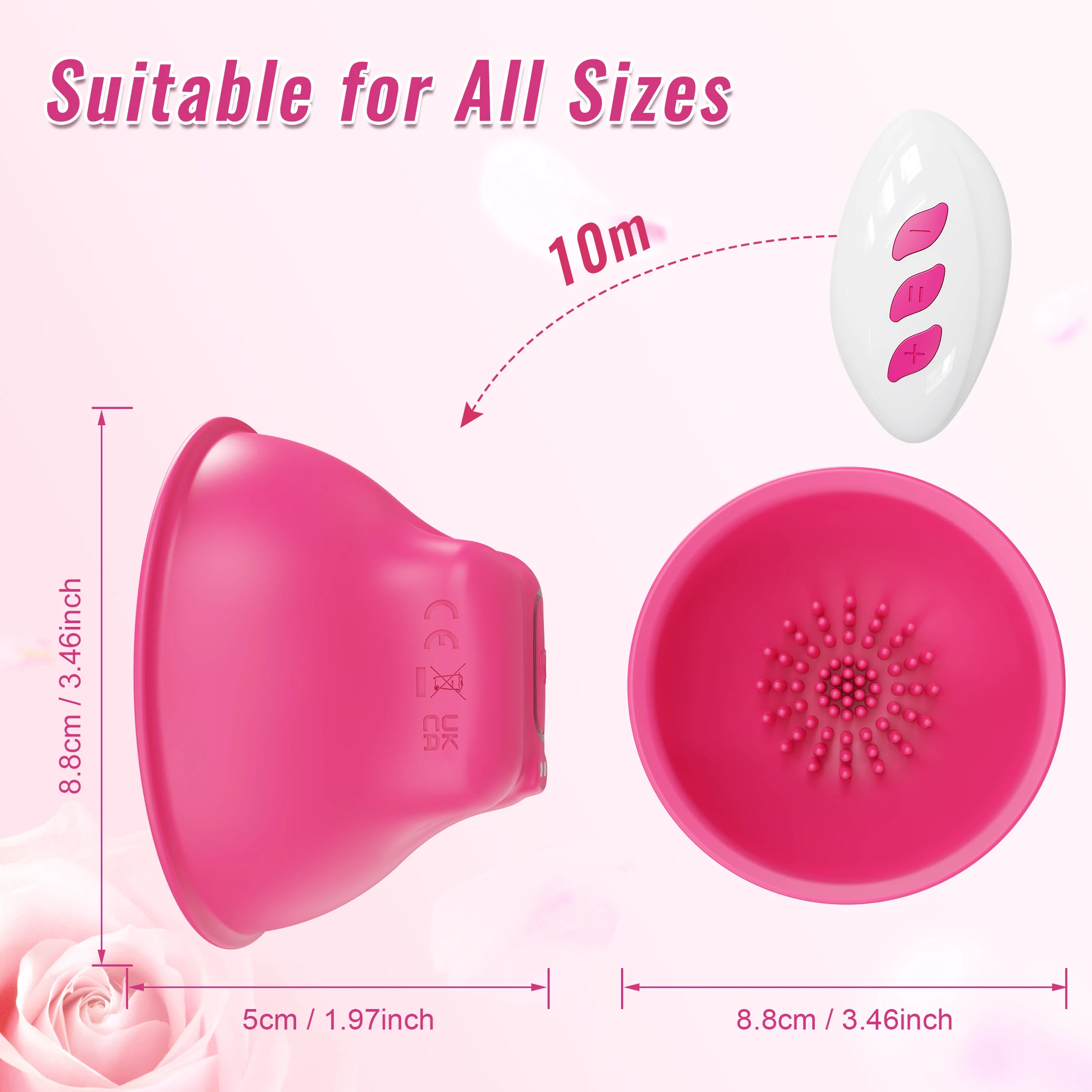 Breast Enlargement Massager Vibrator Female Nipple Sucker Clitoris Vacuum Pump Cover Masturbator Sex Toys for Women Adults