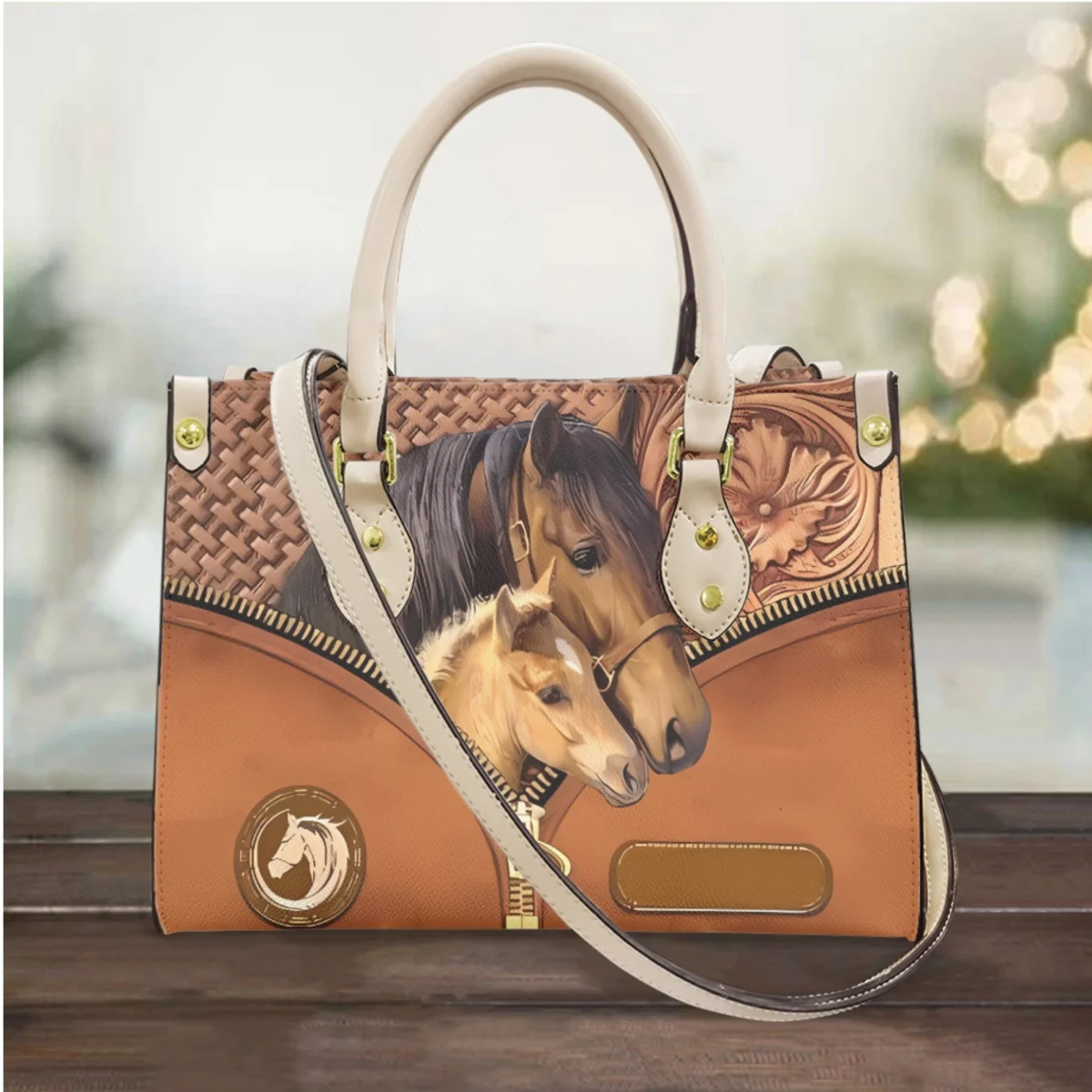 3D Horse Luxury Design Elegant Women Handbag PU Leather Fashion Popular Messenger Bag Vintage Travel Small Purse Shoulder Bags