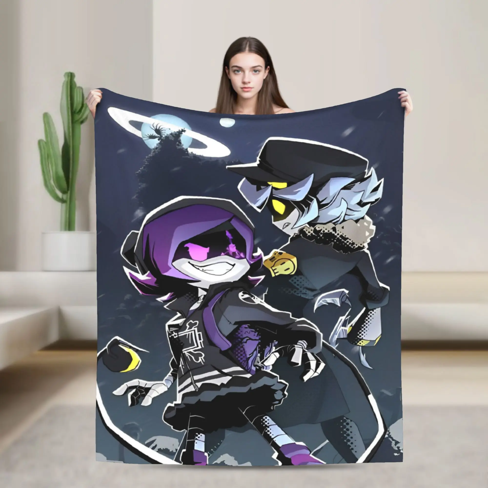 murder drones Blanket Multi-size Soft Fuzzy Plush  Throw Blankets for Couch Sofa and Bed