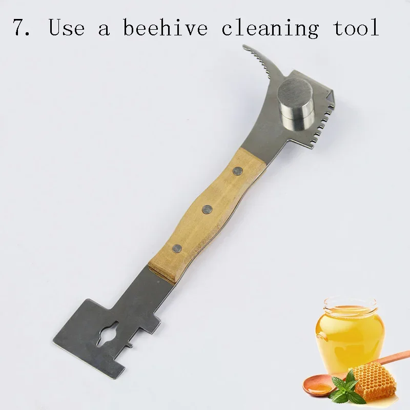 1 Pc Wood Handle Honey Scraping Knife Multifunctional Scraper Beekeeper Beekeeping Equipment Apiculture Supplies