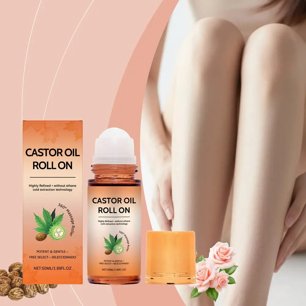

50ml Organic Castor Oil Cold Pressed Massage Body Moisturizes Natural Pure Care Nourish Carrier Oil Oil Skin Skin K3X0