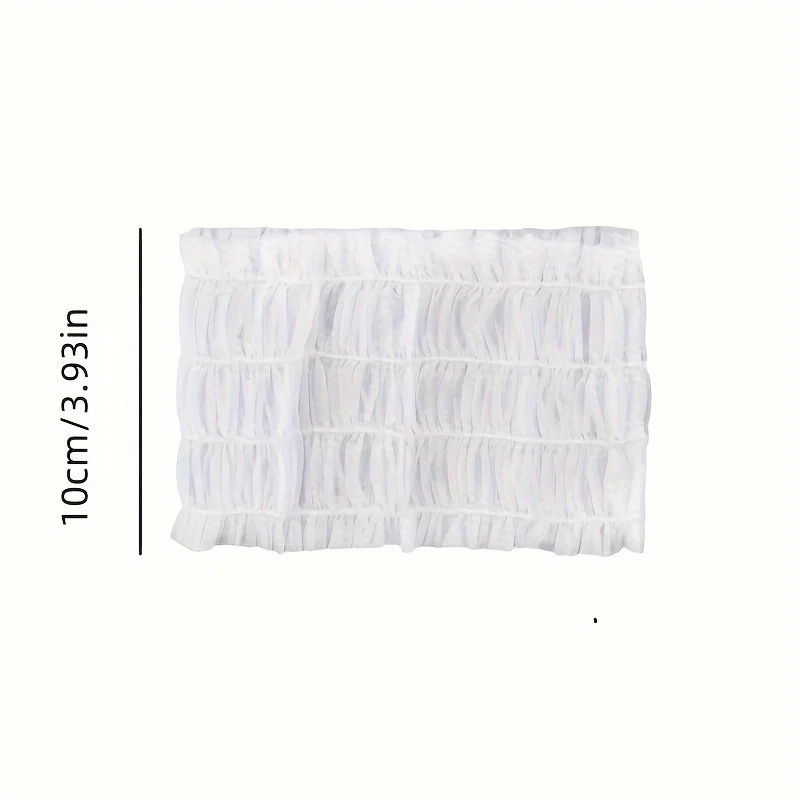 50 Pieces Disposable Spa Headbands Soft Non-Woven Facial Hair Band Elastic Facial Head Wraps Cloth Stretch Skin Care Makeup