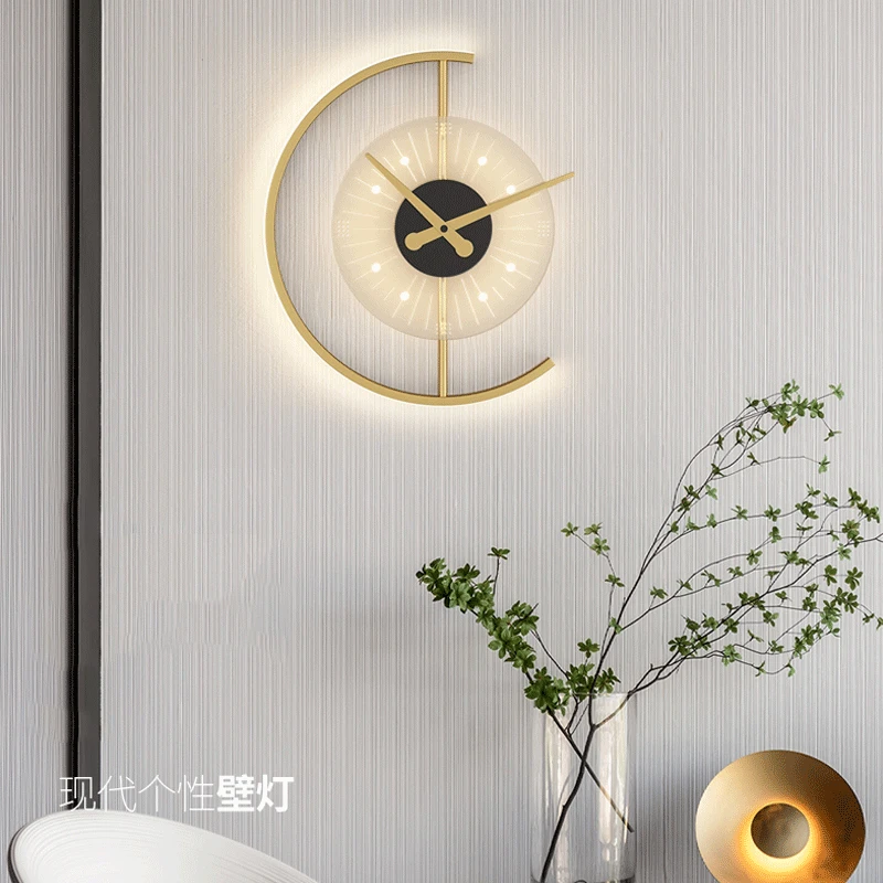 modern led wall clock lamp luminaria relogio de cabeceira sala de estar sala de jantar corredor alpendre corredor home decor luminaria brilho 01