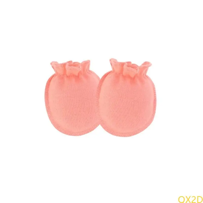 

Comfortable and Secure Infant Anti Scratch Mittens Soft & Safe Baby Anti Scratch Gloves Keep Your Baby Hands Safe Gift