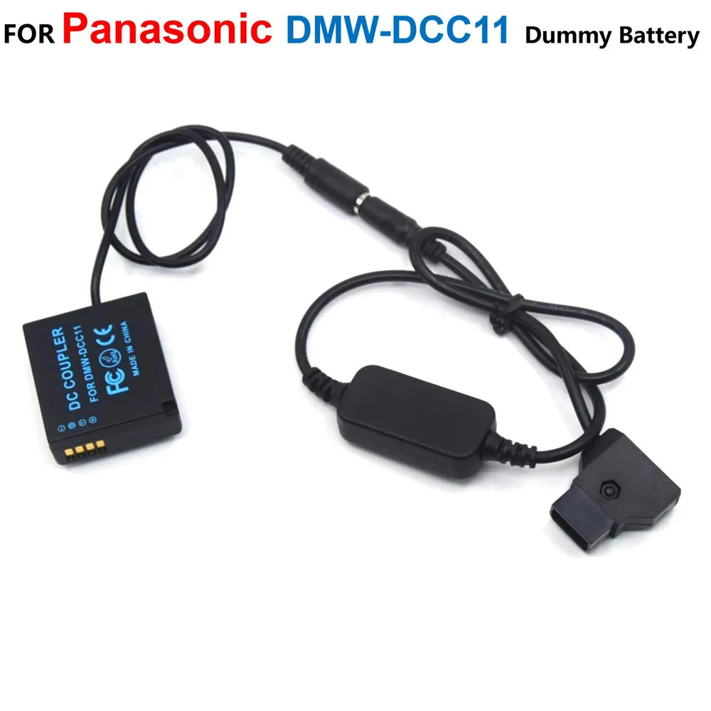 

D-TAP Step-Down Power Cable+DMW-DCC11 BLG10 BLE9 Coupler Adapter Dummy Battery For Lumix GF5 GF6 GX80 GX85 GX7 Mark II ZS60 TZ85