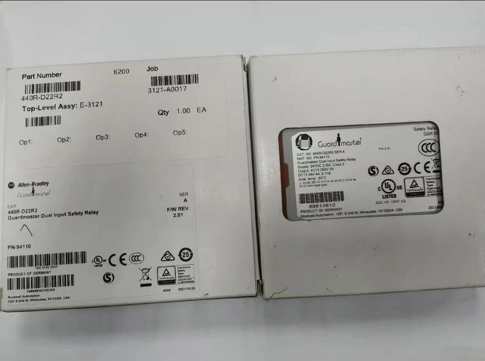 New Factory Sealed AB 440R-D22R2 serA Guardmaster Dual Input DI Safety Relay GSR