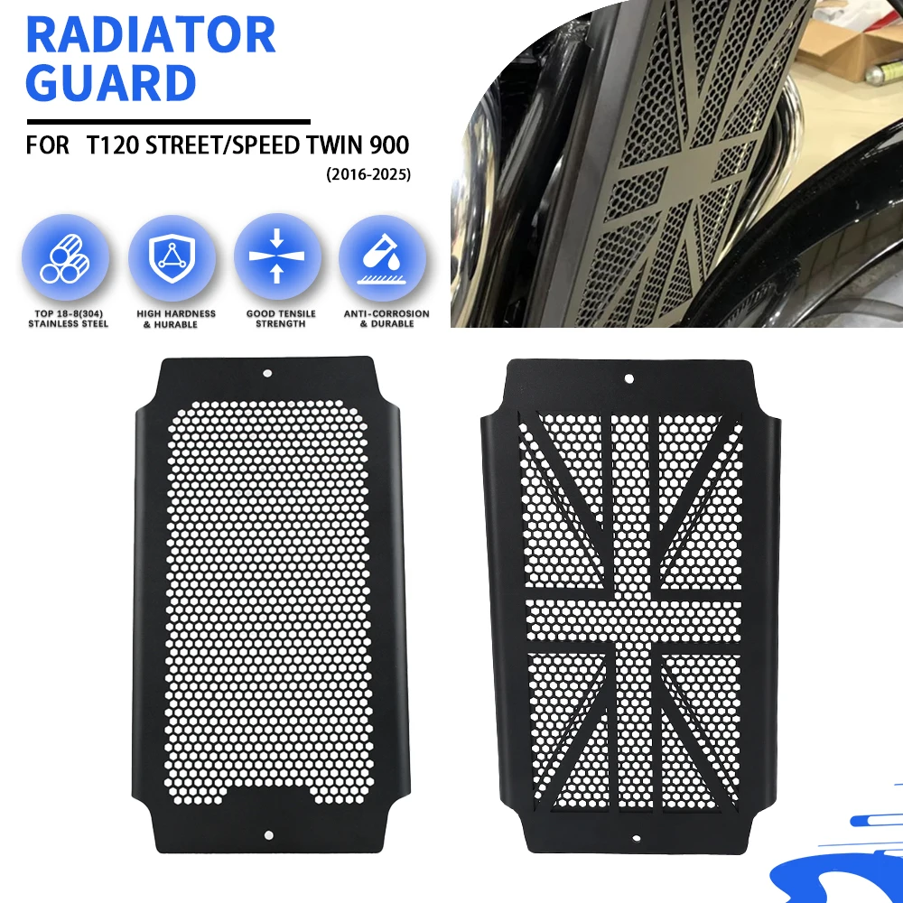 For Thruxton RS Speed Twin 1200 Bonneville T100 2020 2021 2022 2023 BonnevilleT100 2024 Motorcycle Radiator Grille Guard Cover