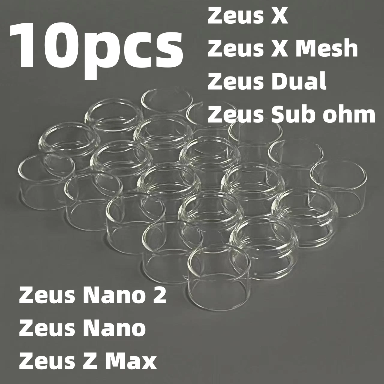 10PCS Glass Watercolor Tranparent/Straight/Bubble/Rainbow For Z/Zeus X/ZEUS Subohm/Dual/Z MAX/Nano 2 MESH Glass Water Color Tool