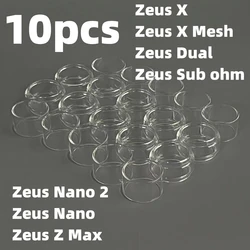 10 Stück Glas Aquarell transparent/gerade/Blase/Regenbogen für z/zeus x/zeus subohm/dual/z max/nano 2 mesh Glas Aquarell Werkzeug