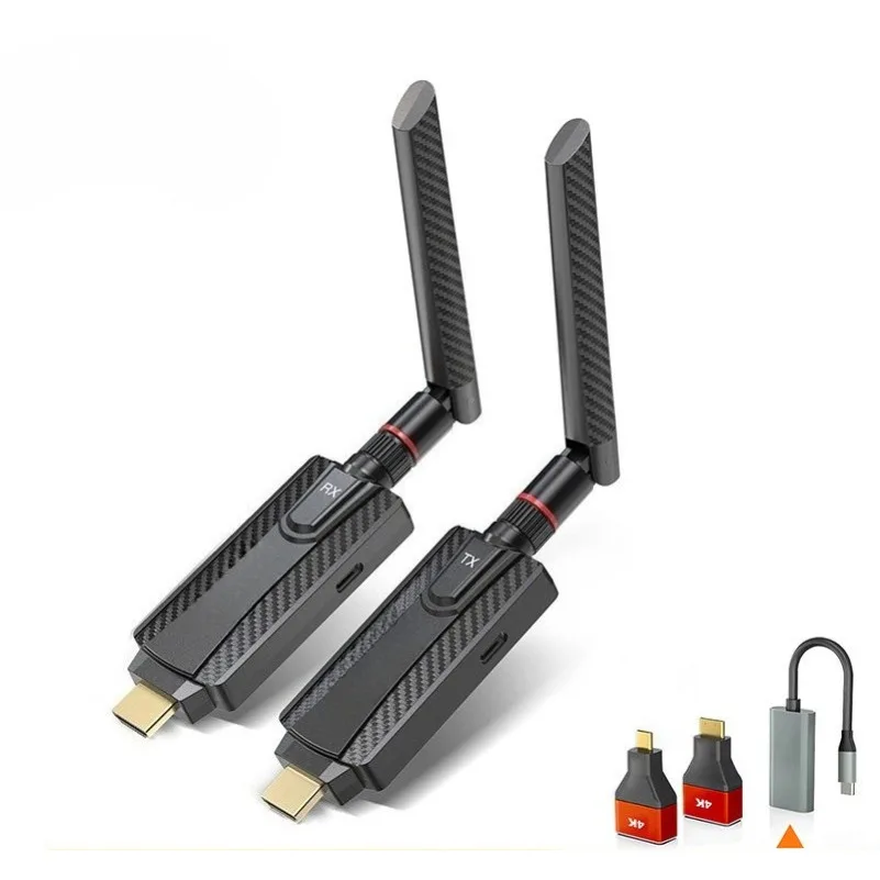 DMI Wireless Extender 200M HD Screen Mirroring Transmitter Receiver for Camera PC To TV Projector